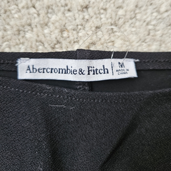 Aberceombie & Fitch Black Long Sleeve Crop Corset Top Square Neck - Picture 4 of 8